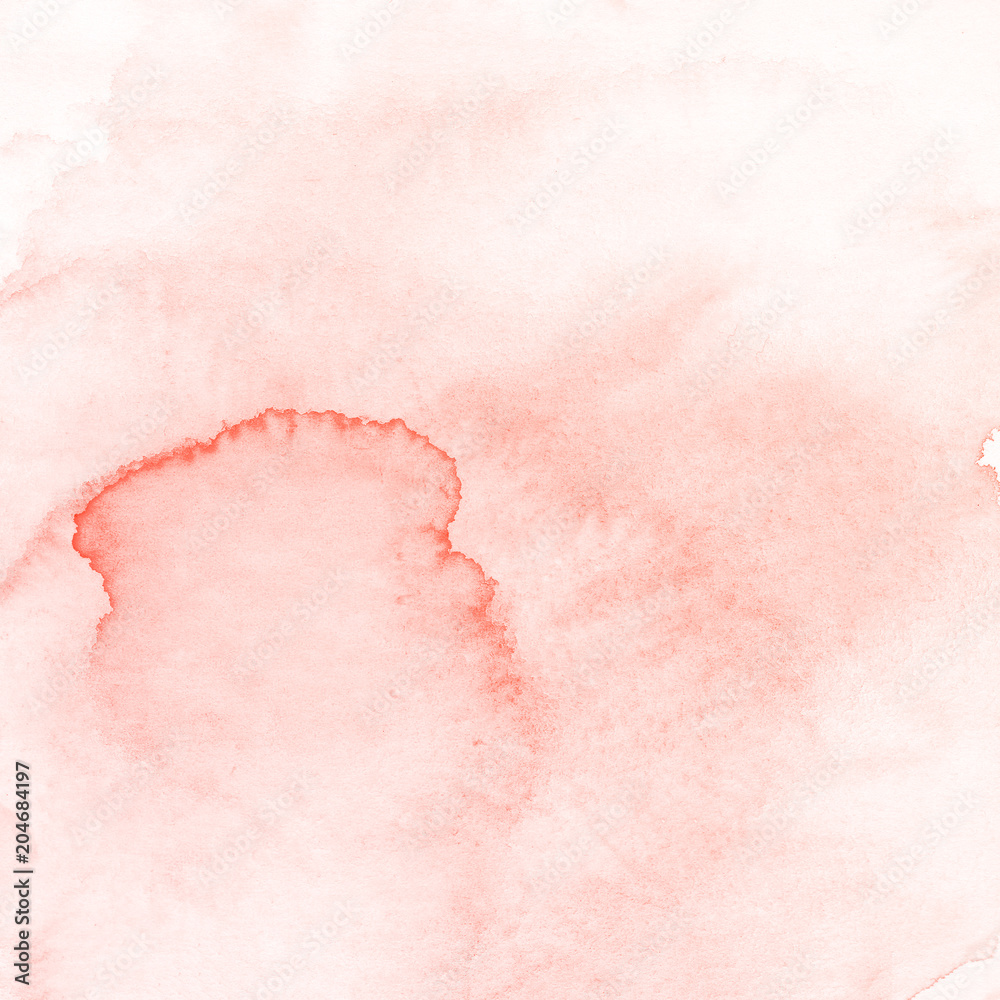 Fototapeta premium Red and pink watercolor paint background.