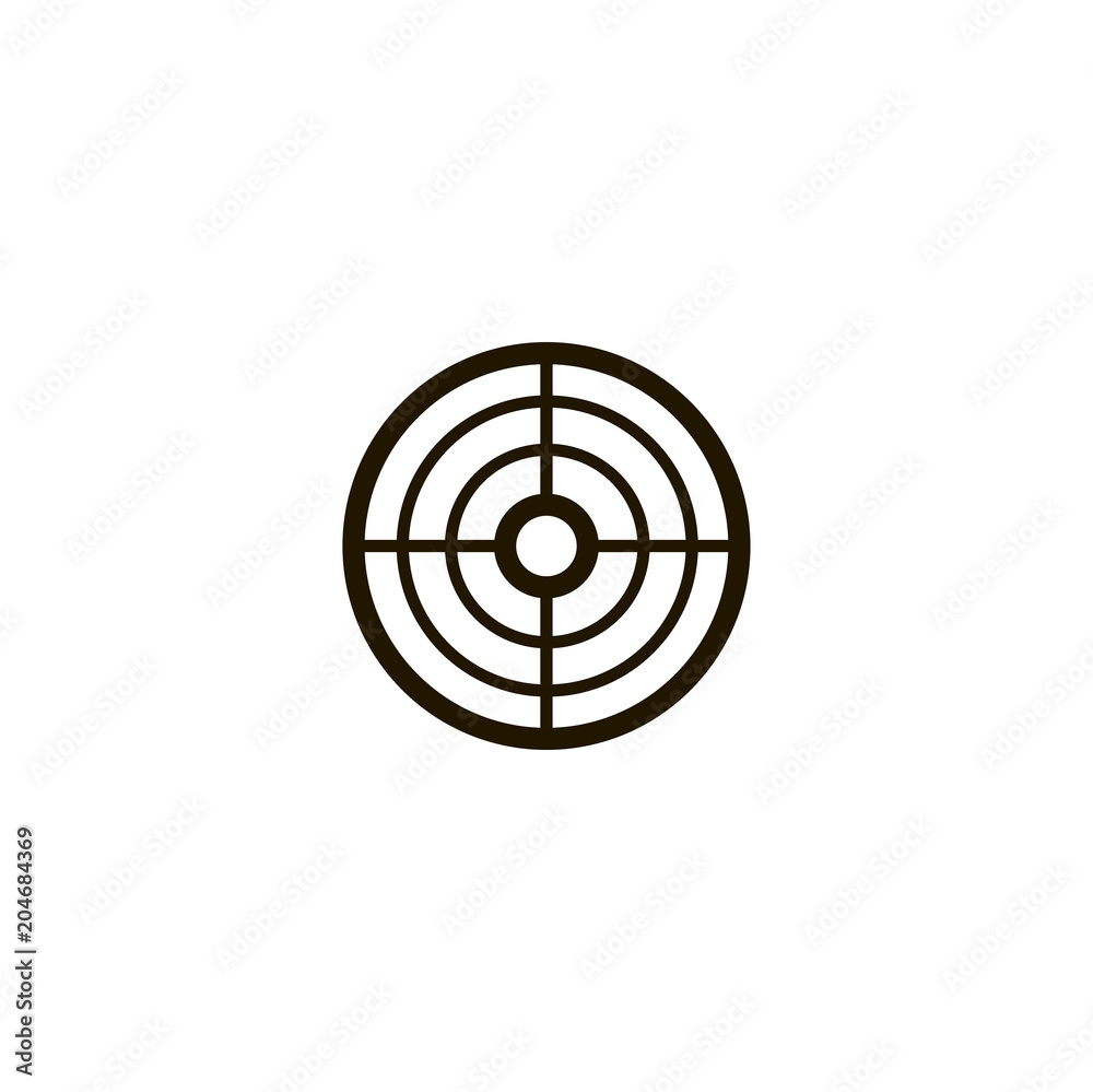 target icon. sign design