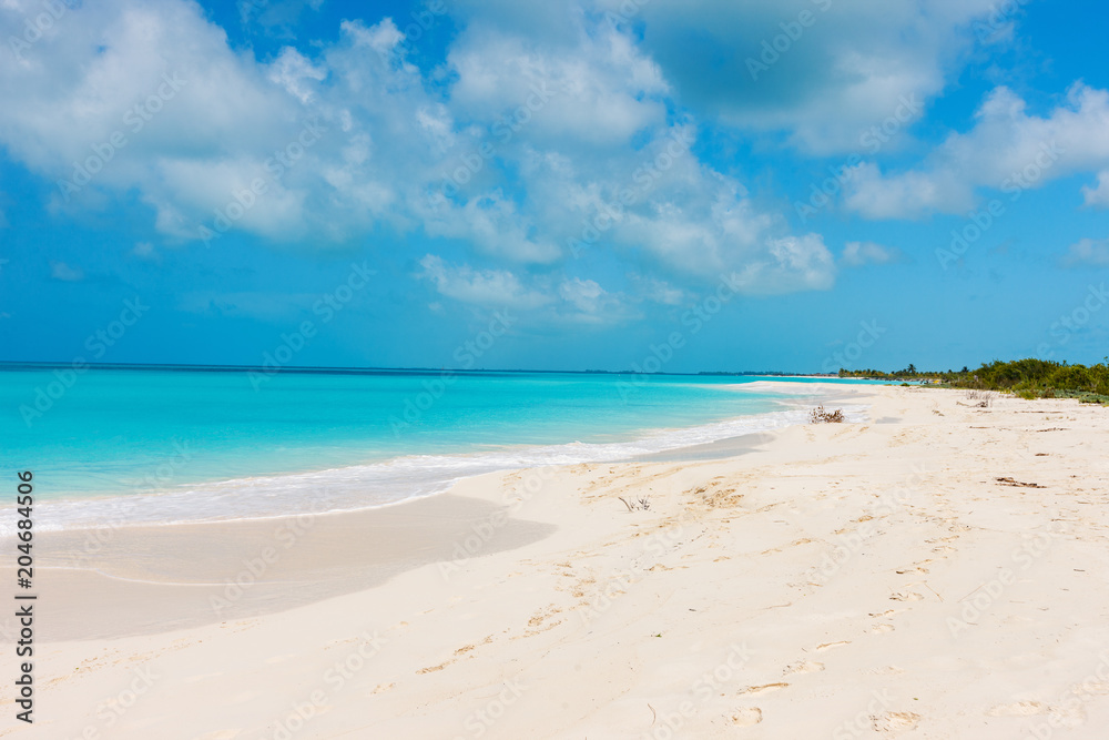 Caribbean beach and sea