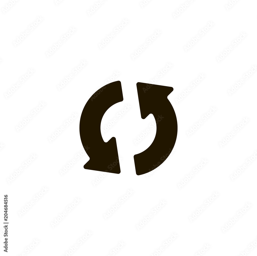 refresh icon. sign design