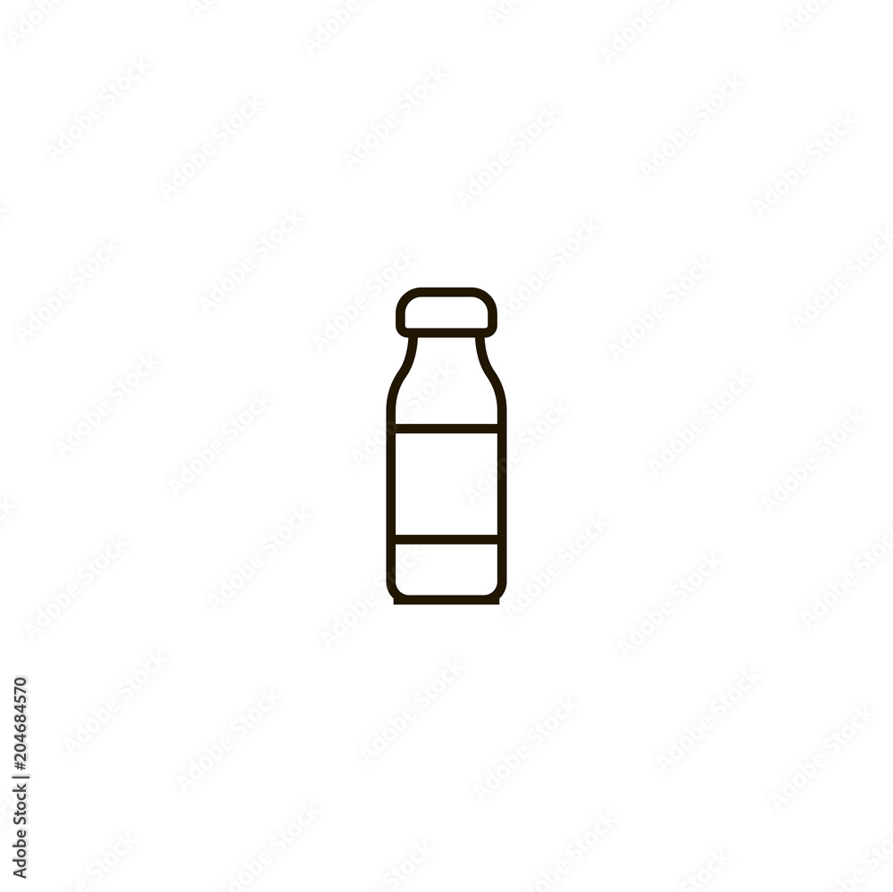 millk bottle icon. sign design