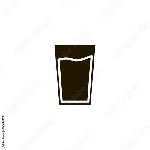 water glass icon. sign design