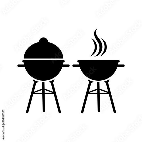 Barbecue grill vector illustration.