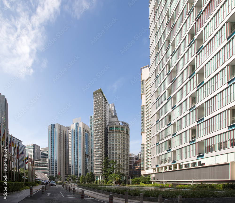 Modern city landscape