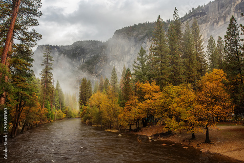 Spectacular views of the Yosemite National Park in autumn, California, USA