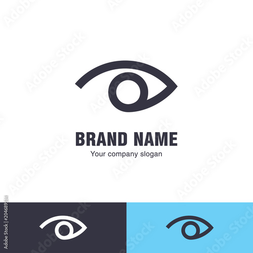 Eye vector logo design template