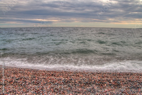 Lake Superior Provincial Park is on the Shore of the Lake in Northern Ontario, Canada photo