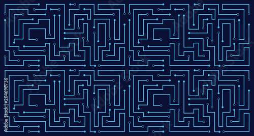 Line circuit abstract pattern technology electricity vector background design