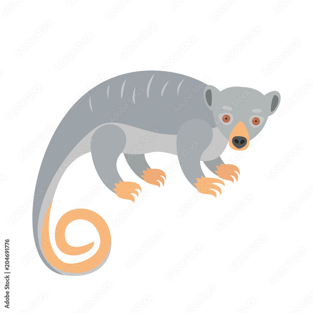 Fototapeta premium Cute couscous on white background.