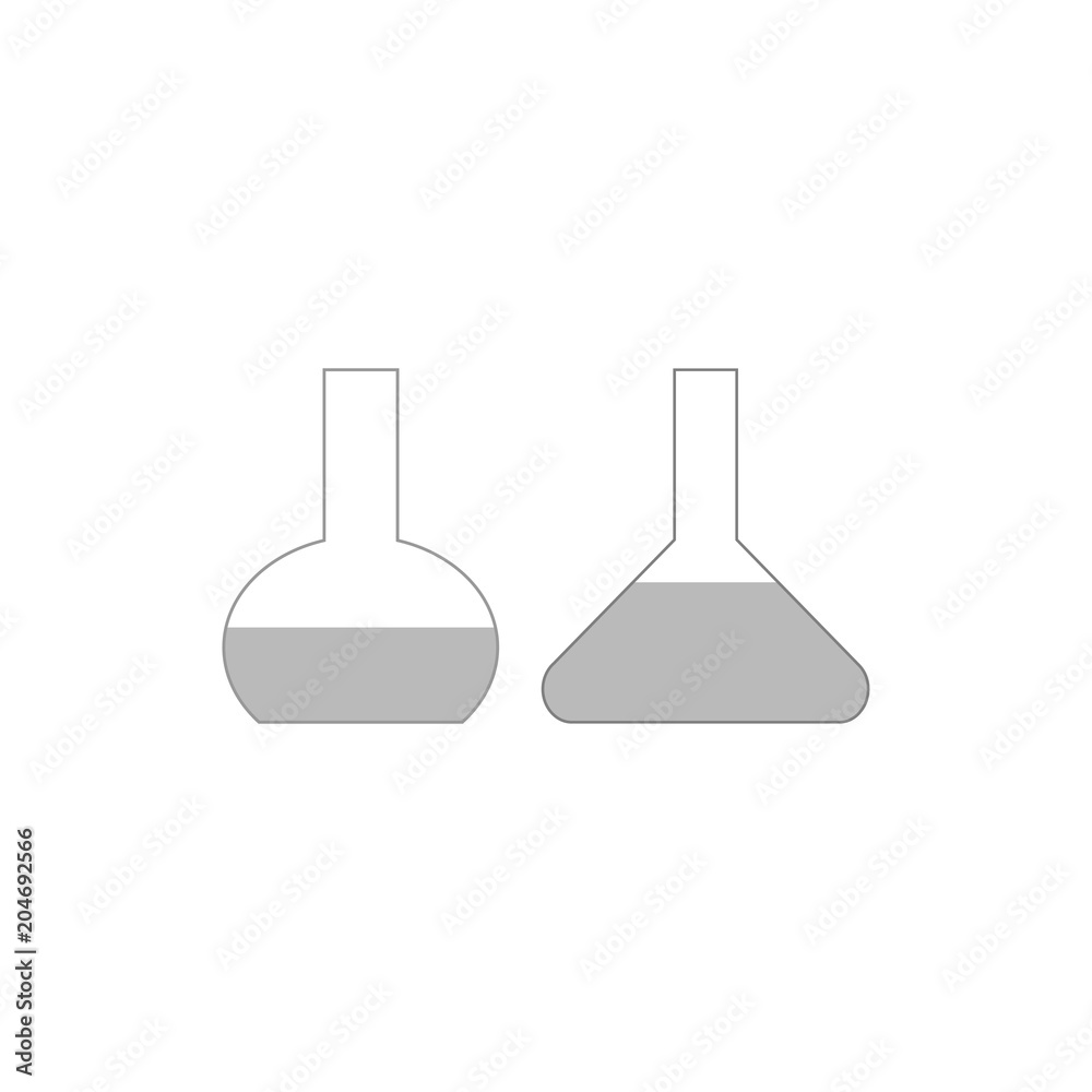 Lab icons. Test-tube vector illustration