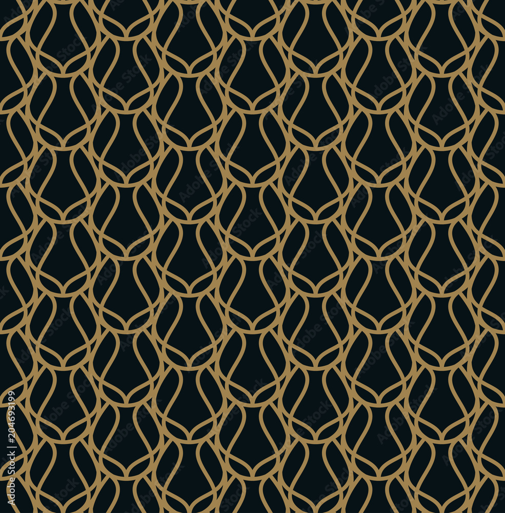 custom made wallpaper toronto digitalSeamless pattern. Elegant linear ornament. Geometric stylish bac