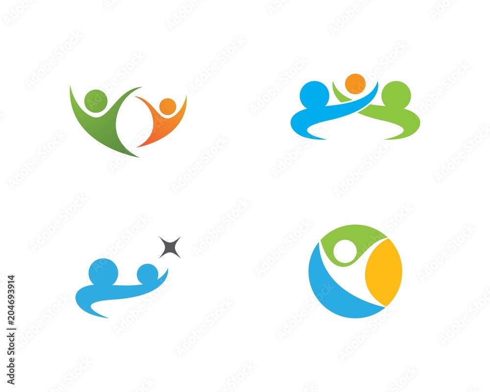 community care Logo template