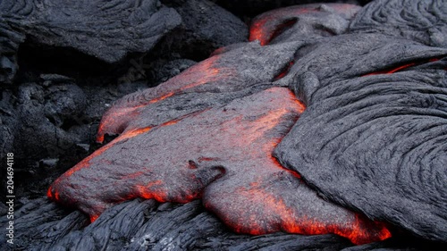 Hot Molten Lava Close Up Kilauea Volcano
