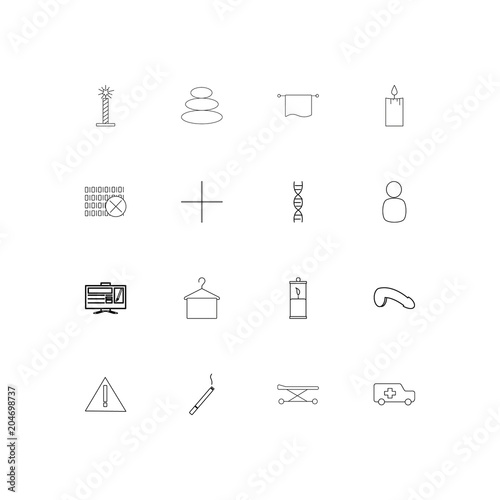 Healthcare And Medical linear thin icons set. Outlined simple vector icons photo