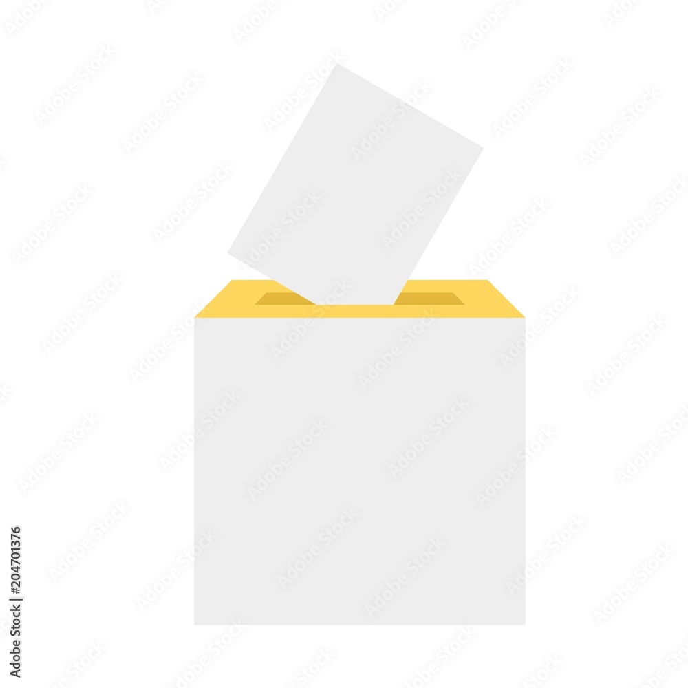 Vector Illustration Ballot. Icon Election Box Vector Illustration Ballot. Icon Election Box