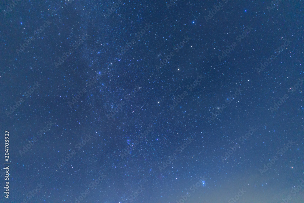 南アルプス　星空　塩見小屋からの眺め