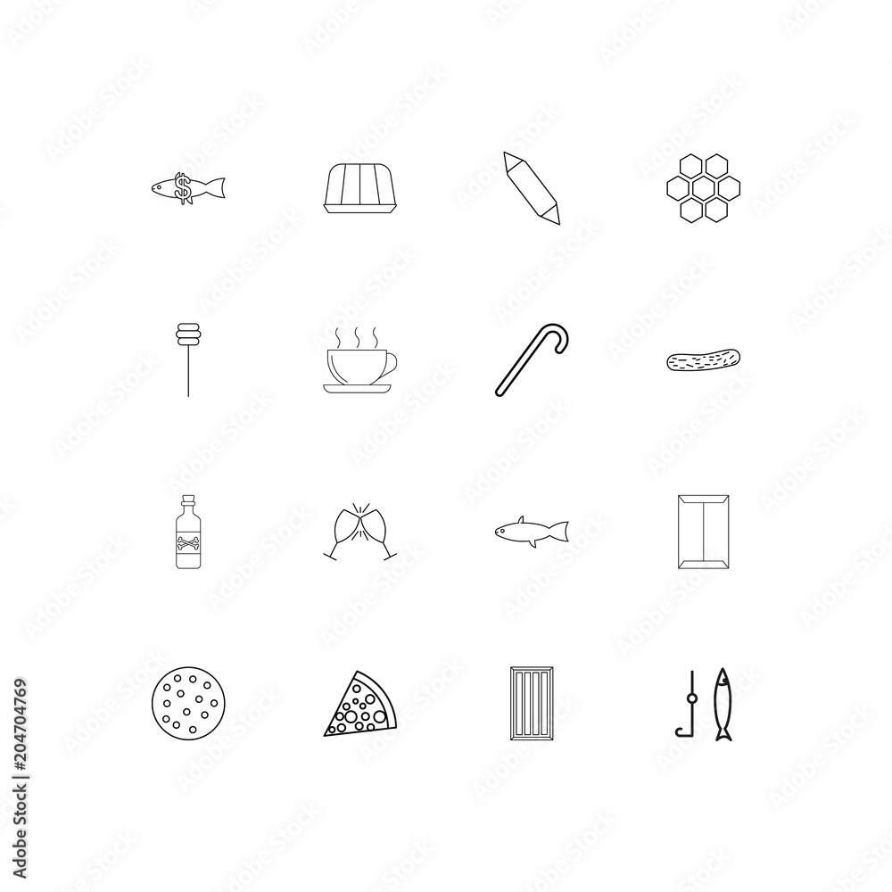 Food And Drink linear thin icons set. Outlined simple vector icons Food And Drink linear thin icons set. Outlined simple vector icons