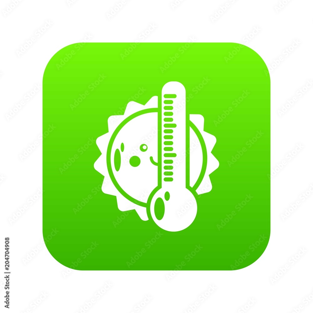 Summer icon green vector Summer icon green vector