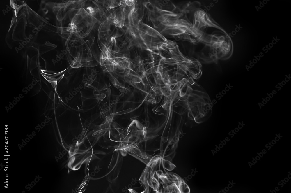 custom made wallpaper toronto digitalabstract fragment movement of burn white smoke on black background.