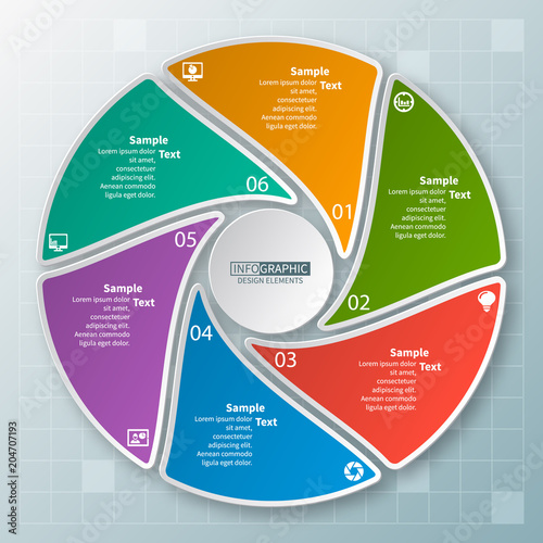 Abstract 3D Paper Infographics