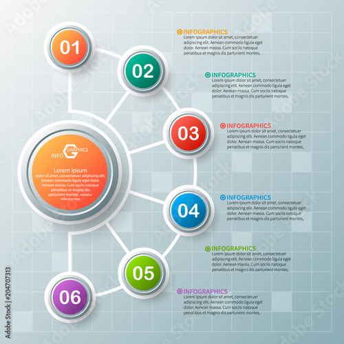 Abstract 3D Paper Infographics