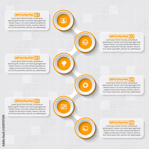 Abstract 3D Paper Infographics