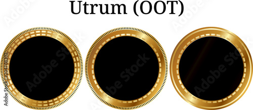Set of physical golden coin True Chain (TRUE)