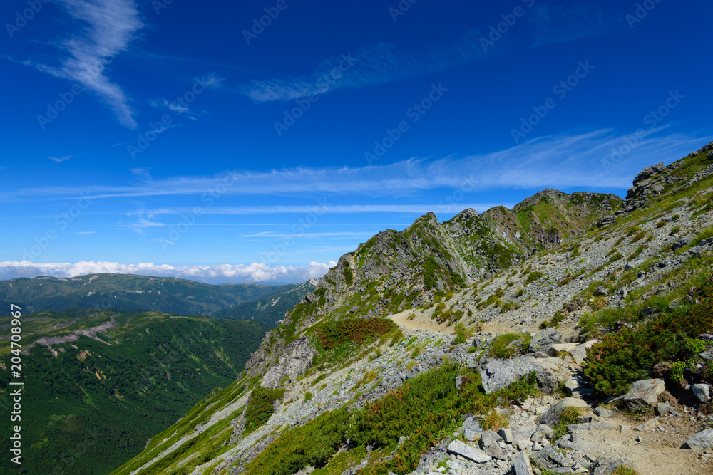 北アルプス 裏銀座縦走ルート 水晶岳 北アルプス 裏銀座縦走ルート 水晶岳