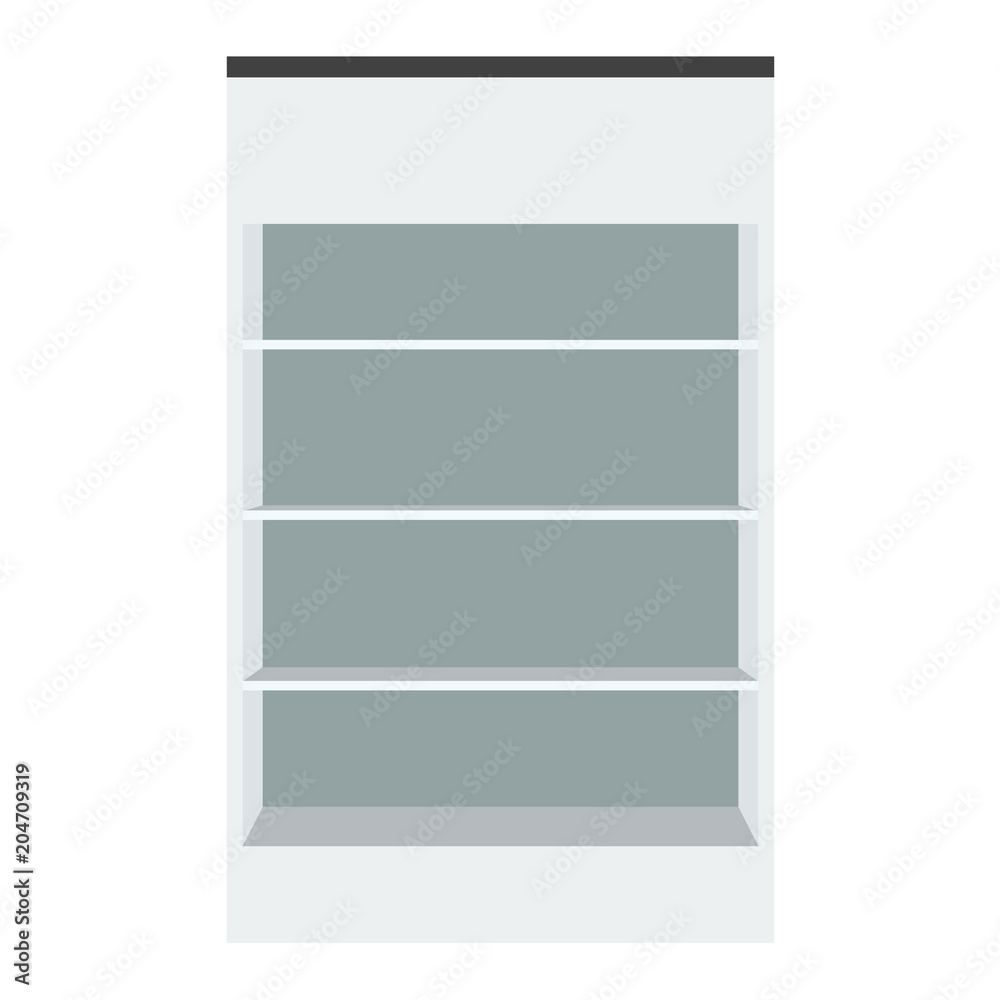 POS display mockup - front view. Flat and solid color design vector POS display mockup - front view. Flat and solid color design vector