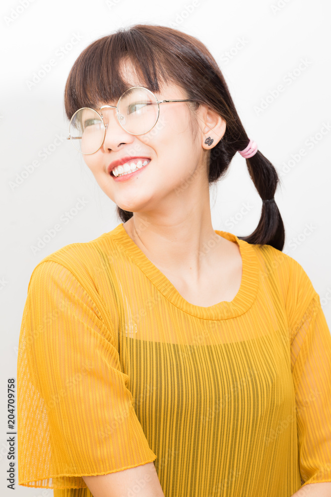 Portrait of business asian glasses women smiling Portrait of business asian glasses women smiling
