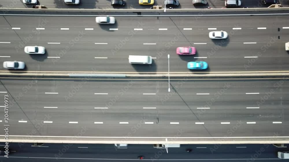 Aerial view of traffic on the highway (urban transportation) in the morning in Bangkok Thailand
Aerial view of traffic on the highway (urban transportation) in the morning in Bangkok Thailand