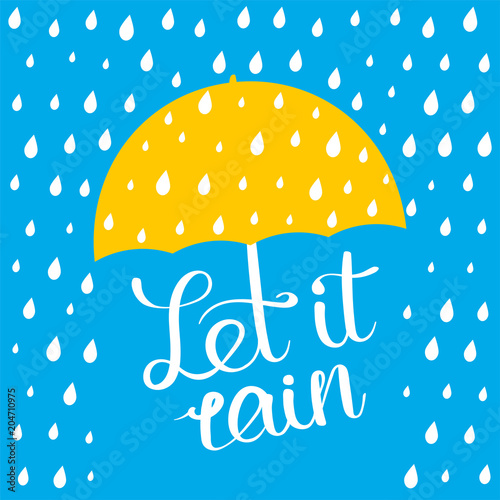 Let it rain poster