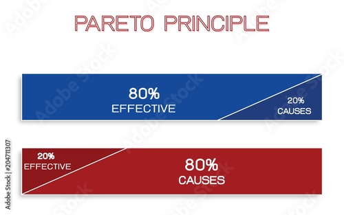 Pareto Principle or Law of The Vital Few 80/20 Rule