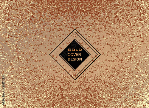 Modern and stylish minimal design. Copper glossy background. Metallic texture. Bronze metal .