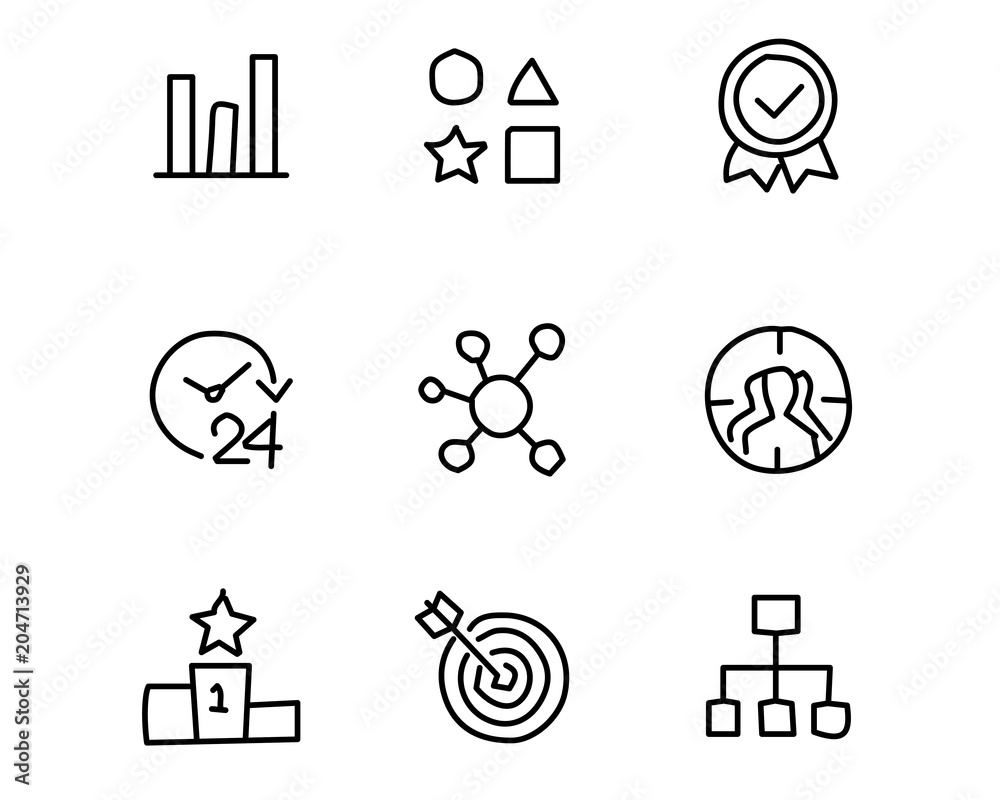 success icon set design illustration, hand drawn style design, designed web and app success icon set design illustration, hand drawn style design, designed web and app