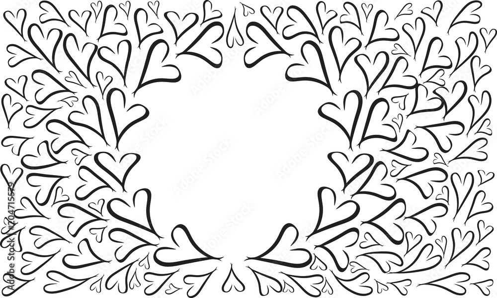 heart shape border design heart shape border design