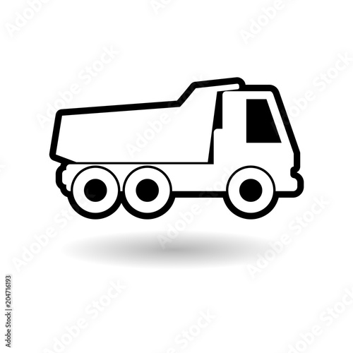 Truck icon, Truck silhouette