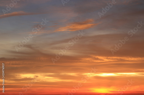 light abstract red gold and blue sky sunlight is beautiful nature sky and cloud background