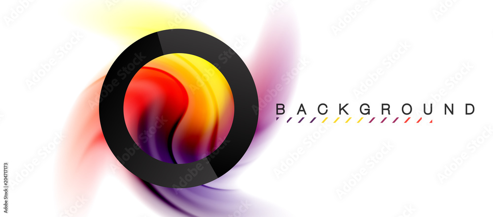 Swirl fluid flowing colors motion effect, holographic abstract background Swirl fluid flowing colors motion effect, holographic abstract background