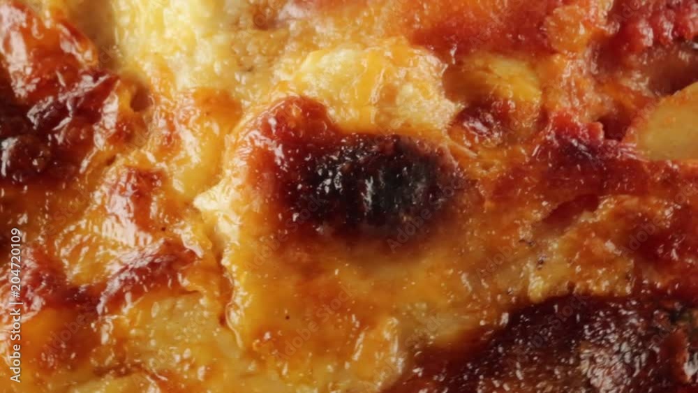 La lasagna close up La lasagna close up