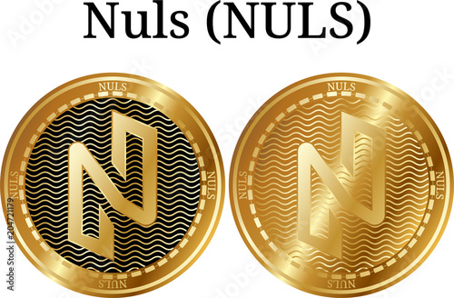 Set of physical golden coin Nuls (NULS) photo