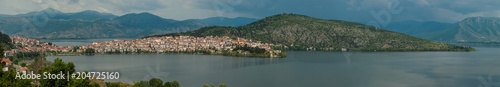 High Resolution Panorama of Kastoria city and Lake, Greece © Lambros Kazan