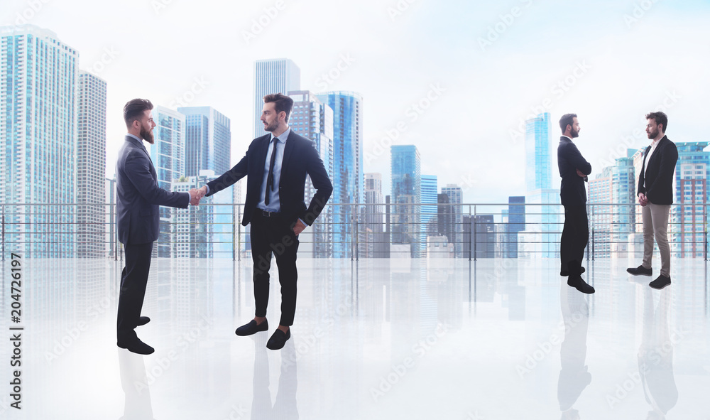 Business handshake. Concept of teamwork and partnership Business handshake. Concept of teamwork and partnership