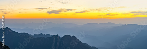 Sunrise in Mount Huangshan  China