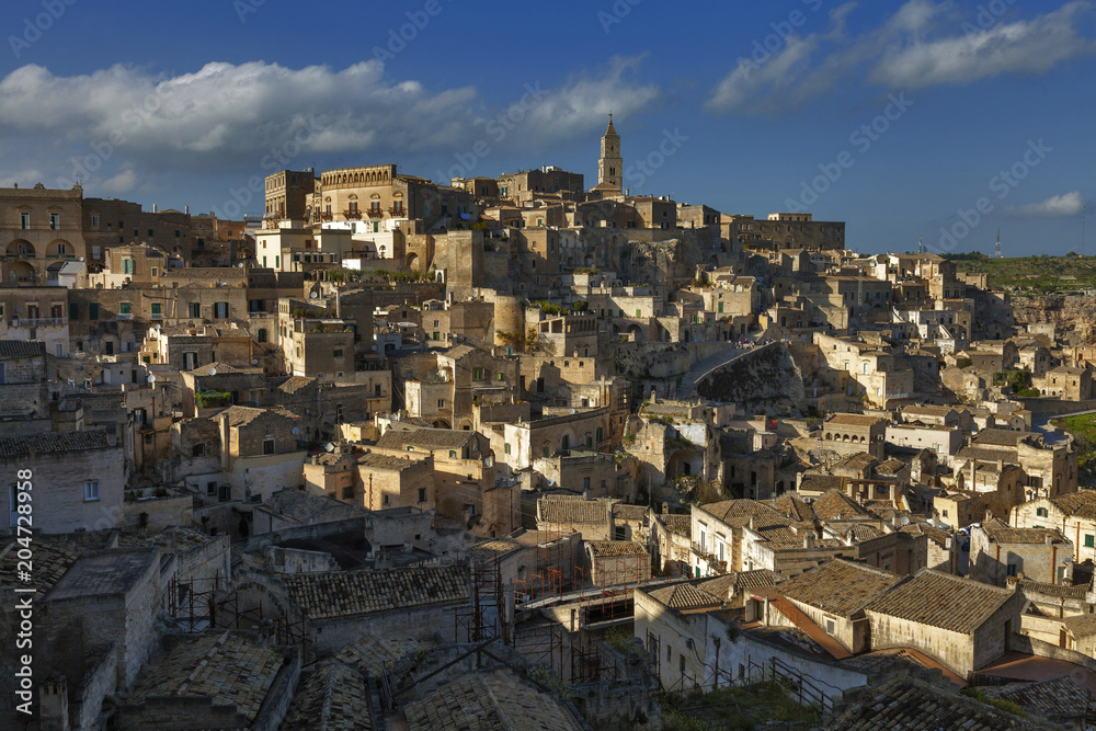 Ausblick auf Matera, Italien