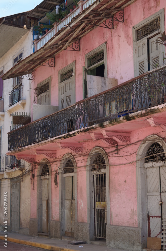 Panama streets pink