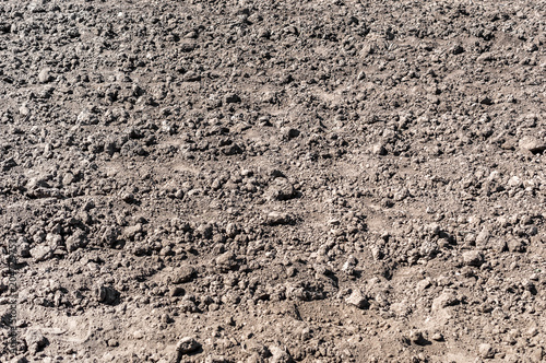 Dry agriculture field. Texture of soil. Abstract natural background.