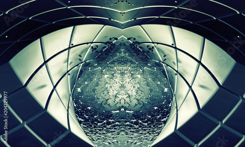 Fotografie 3D rendering of technology background