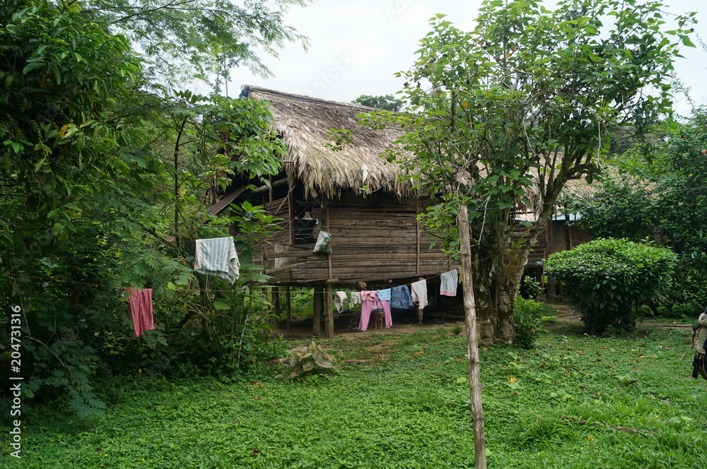 costa rica culture hut primitive Stock Photo | Adobe Stock