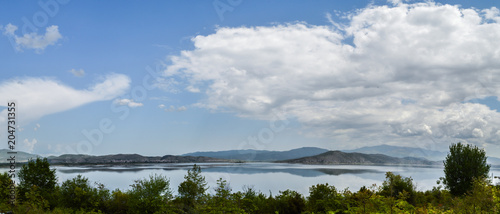 Panoramic View of Lake Vegoritida in Pella Macedonia Greece